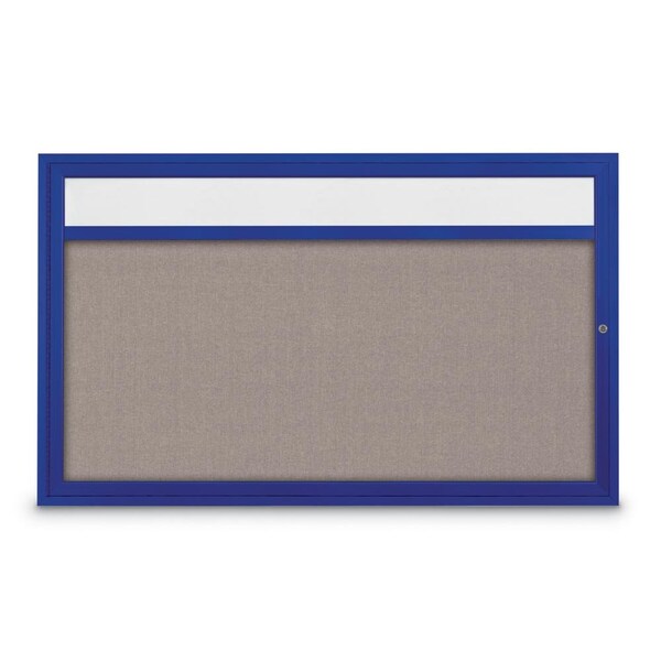 Slim Enclosed Corkboard, 30"x36", Bronze Alum Frame/Forbo